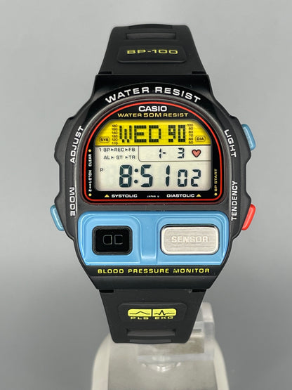 1990 Casio BP-100 Blue front rare. new old stock