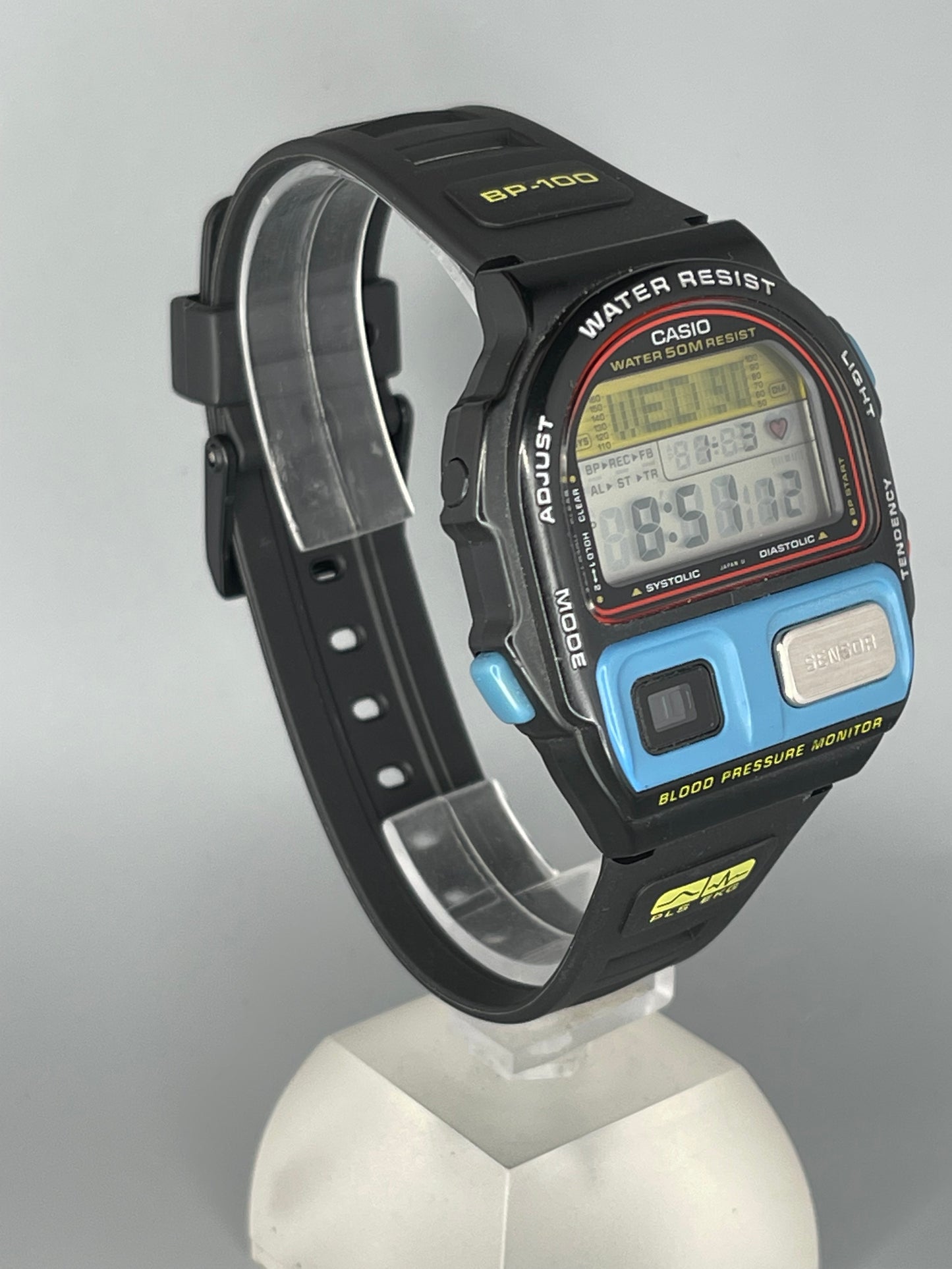 1990 Casio BP-100 Blue front rare. new old stock