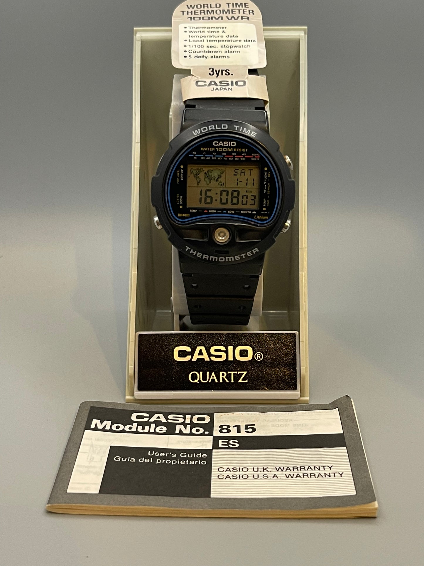 1989 Casio TS-100 with box, tag and booklet