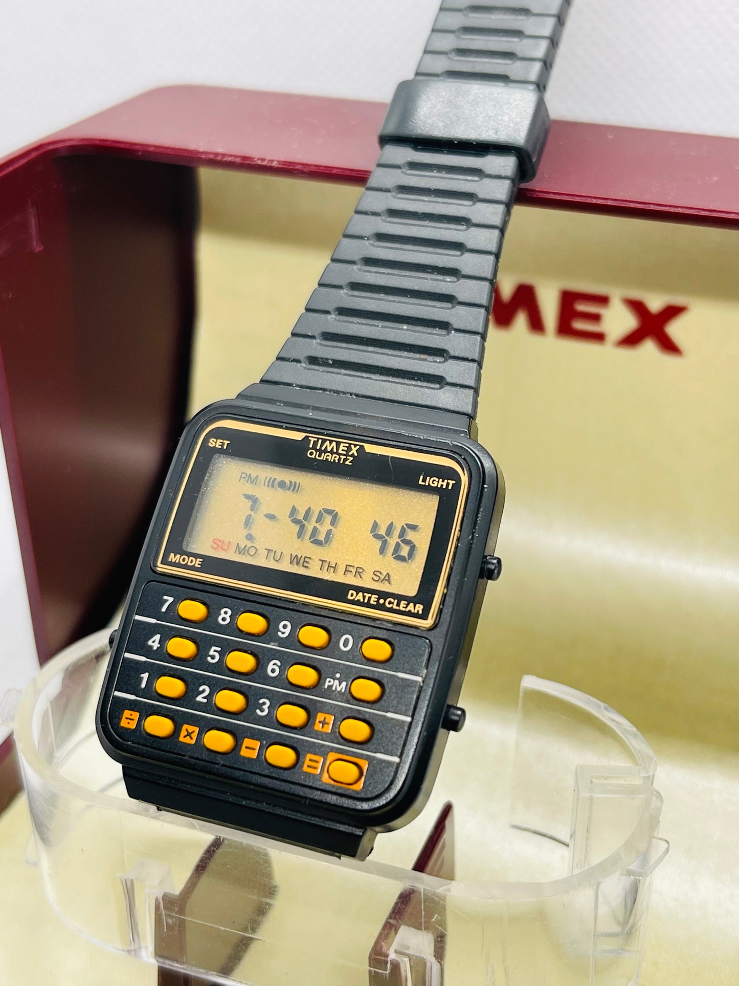 1984 Timex Calculator watch unused, boxed