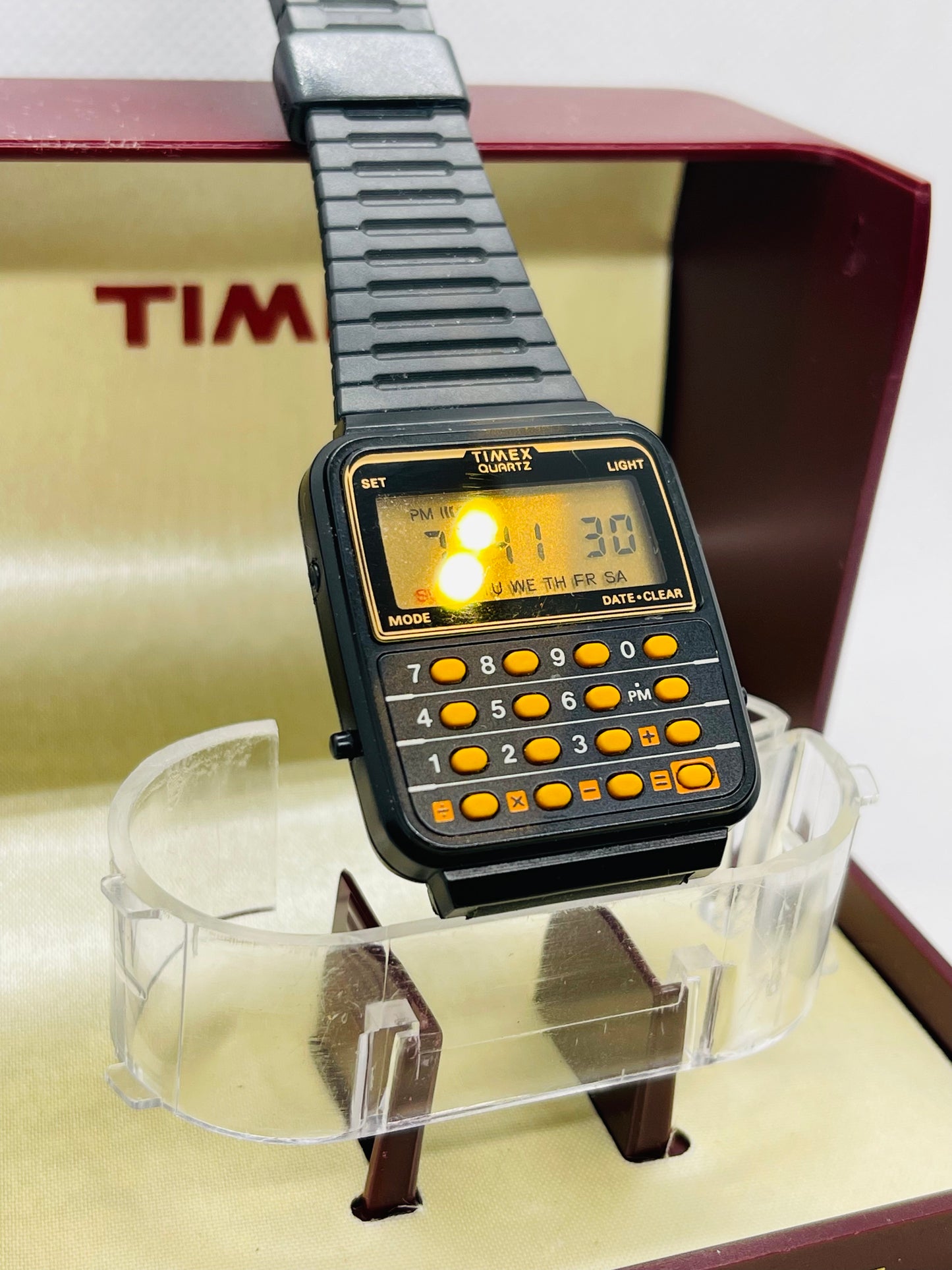 1984 Timex Calculator watch unused, boxed