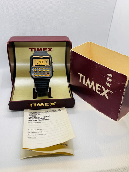 1984 Timex Calculator watch unused, boxed